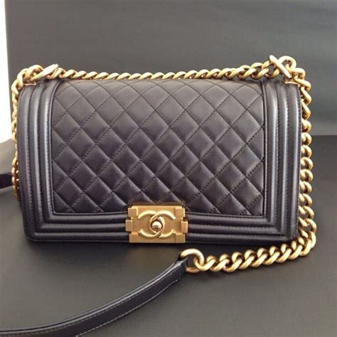 chanel boy bag white and gold|chanel boy bag gold hardware.